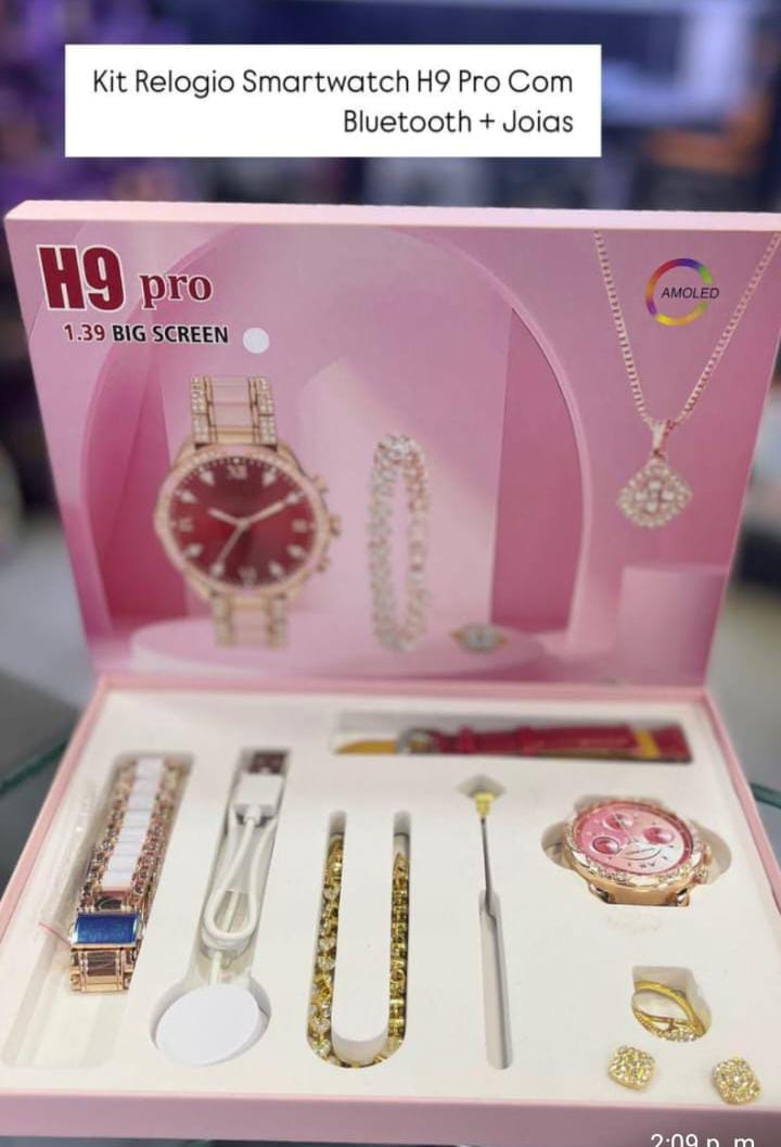 KIT RELOJ SMARTWATCH H9 PRO